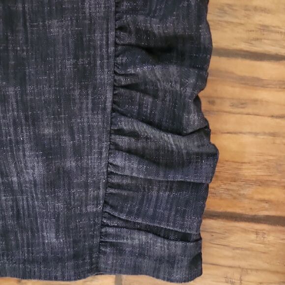 Forever 21 Black Ruched Pencil Skirt Mini - Picture 3 of 5